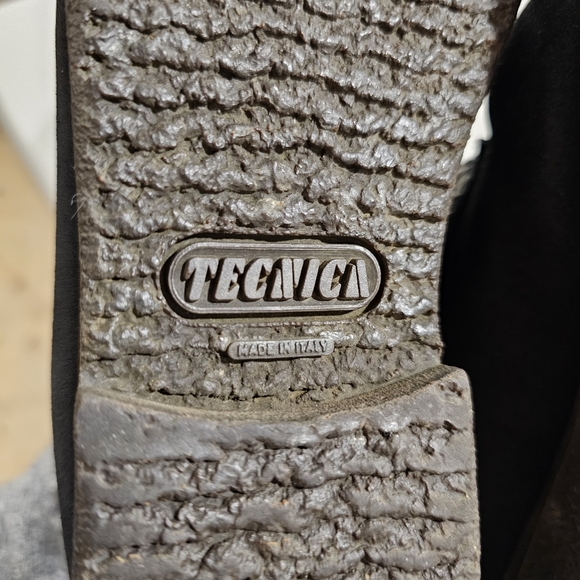 Tecnica black Suede embroidered ankle bootie sz 39 8.5 - Picture 14 of 14
